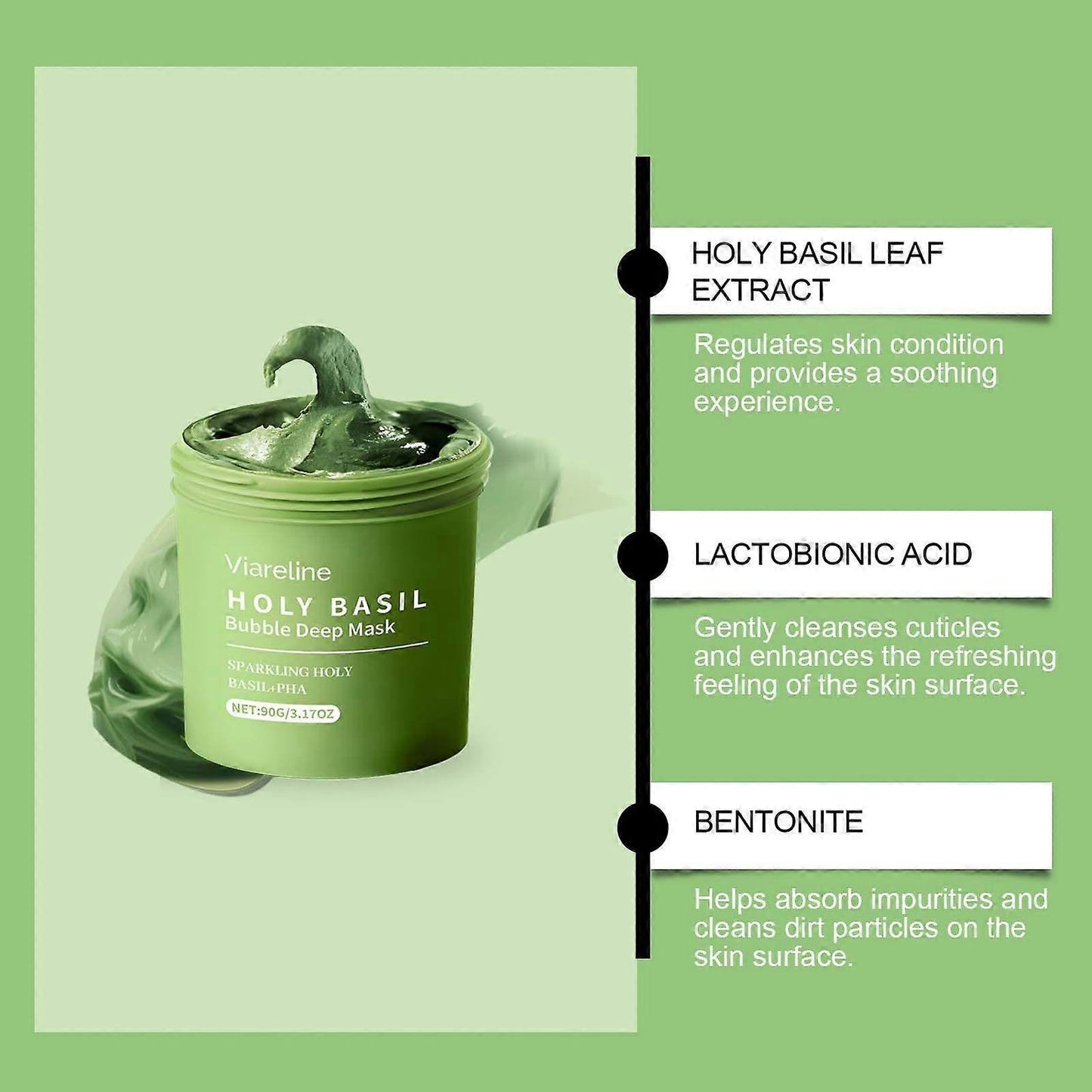 Holy Basil Deep Clean Bubble Facial Mask