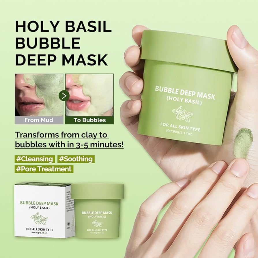 Holy Basil Deep Clean Bubble Facial Mask