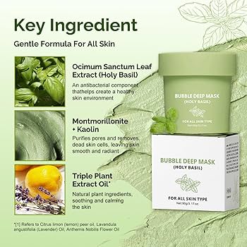 Holy Basil Deep Clean Bubble Facial Mask